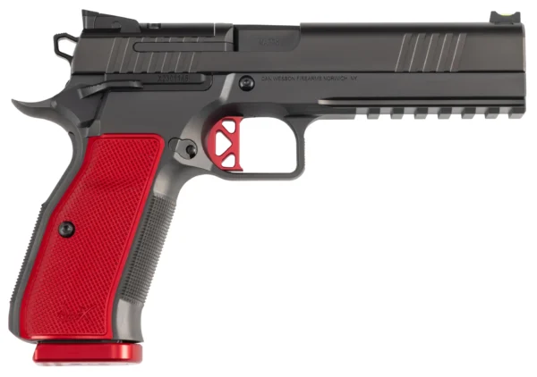 CZ DW DWX 9MM 5 FOFS OR RAIL RED GRIPS 10RD