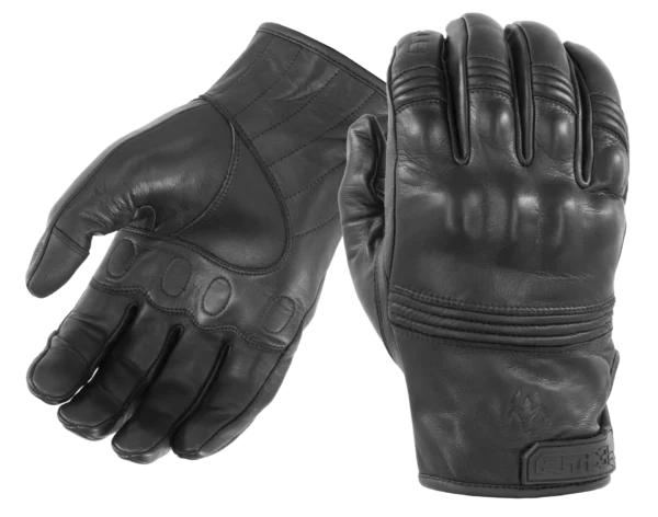 All-Leather Gloves with Knuckle Armor