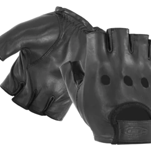 Half-Finger Leather Driving Gloves