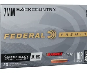 FED GLD MDL BARN 7MM BC 168GR 20/200