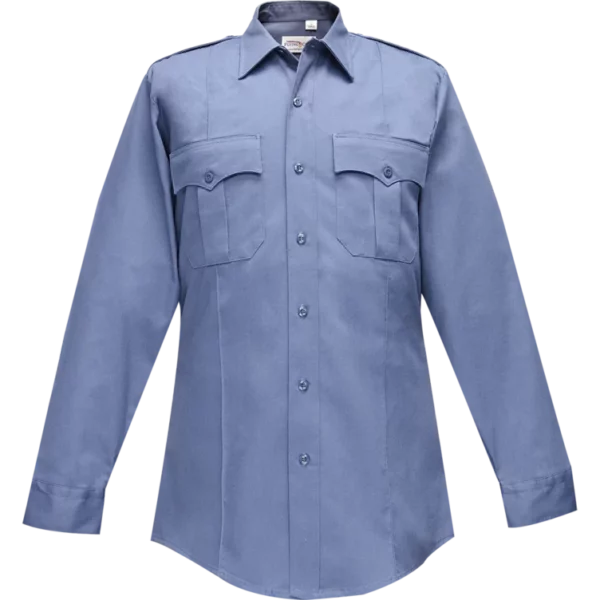 Duro Poplin Long Sleeve Shirt w/ Sewn-In Creases