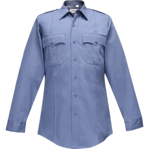 Duro Poplin Long Sleeve Shirt w/ Sewn-In Creases