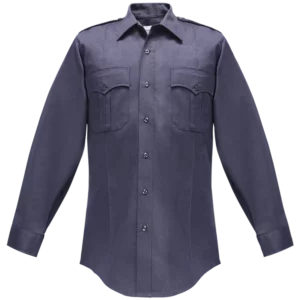 Duro Poplin Long Sleeve Shirt w/ Sewn-In Creases