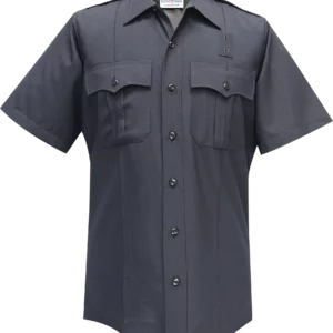 Justice Short Sleeve Shirt w/ Traditional Collar - LAPD Navy