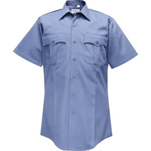 Duro Poplin Short Sleeve Shirt w/ Sewn-In Creases
