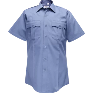 Duro Poplin Short Sleeve Shirt w/ Sewn-In Creases
