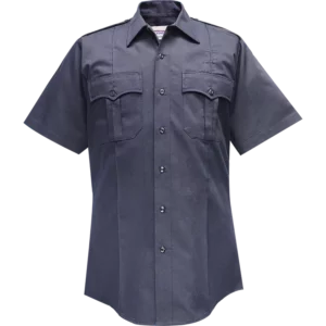 Duro Poplin Short Sleeve Shirt w/ Sewn-In Creases