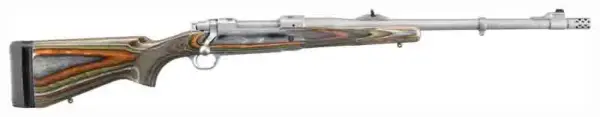 RUGER M77 GUIDE GUN W/MBS - 338 WIN MATTE S/S
