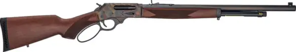 HENRY CASE HARDENED SIDE GATE - 45-70 22" OCTAGON WALNUT LL
