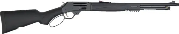 HENRY X MODEL LEVER 45/70 - 19.8" TB BLUED BLACK SYN.