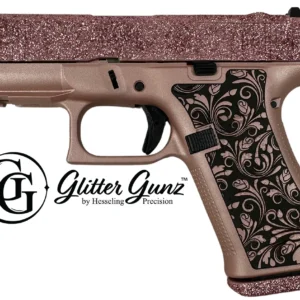 GLOCK 43X MOS 9MM 3.41 GLITTER GUNZ ROSE GOLD