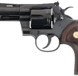 COLT PYTHON 357MAG 4.25" - BLUED WALNUT W/GOLD MEDALLION