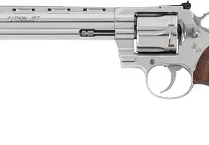 COLT PYTHON 357MAG 8" SS - ADJ SIGHT WALNUT