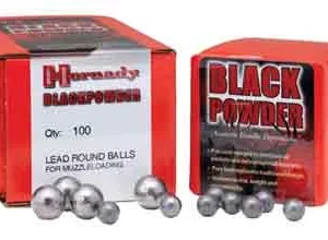 HORNADY .495 .50 CALIBER - ROUND BALL 100CT 25BX/CS