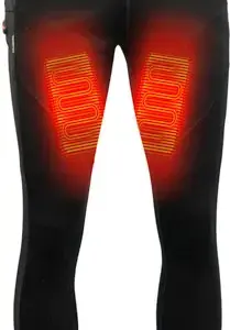 MOBILE WARMING MEN'S MERINO - HEATED PANTS BLACK LARGE