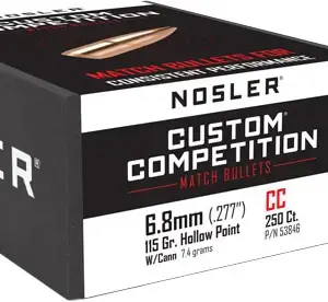 NOSLER BULLETS 6.8MM .277 - 115GR HP-BT CUSTOM COMP. 250CT