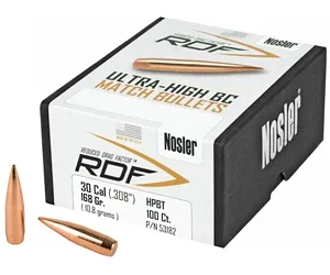 NOSLER RDF 30 CAL 168 HPBT 100CT