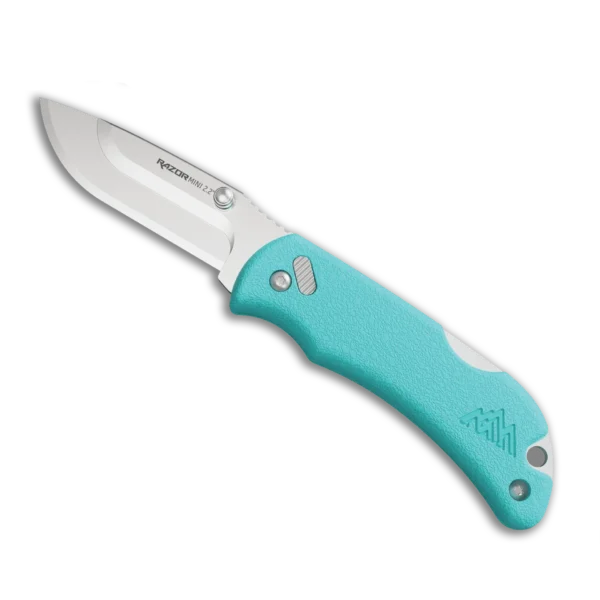 2.2 RAZOR-MINI (Seafoam PMS, 2 Drop-Pt Polished Blades)