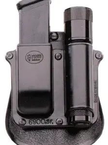 FOBUS FLASHLIGHT/MAG POUCH - PADDLE STYLE DOUBLE STACK MAG