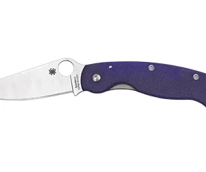 SPYDERCO MILITARY MODEL G-10 BLUE