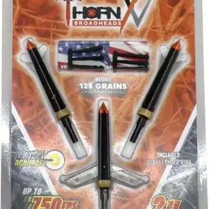 THORN BROADHEADS XV CROSSBOW - 125GR 2-BLADE 2" CUT 3PK