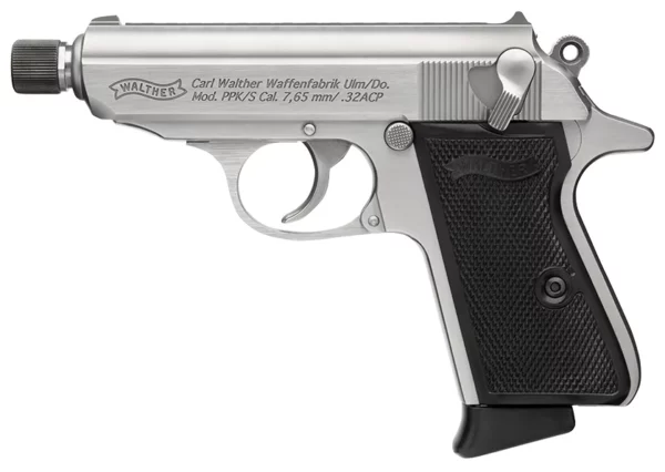 WAL PPK/S SD STAINLESS 32ACP 3.3 7RD