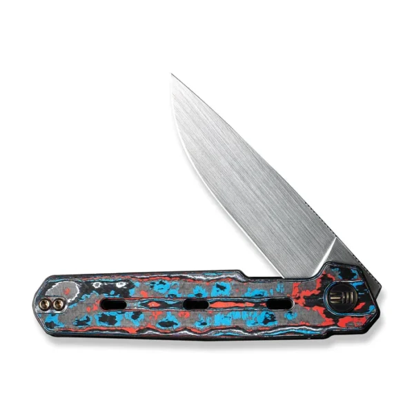 WEKNIFE Navo Flipper Knife Carbon Fiber & Titanium Handle (3.25"" CPM 20CV Blade) WE22026-4