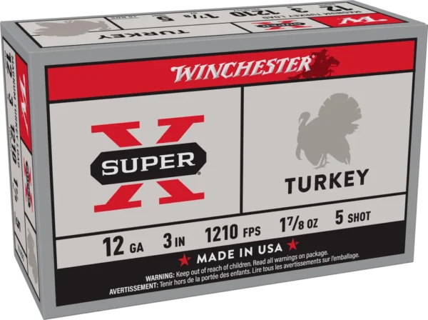 WINCHESTER SUPER X TURKEY 12GA 3" 1-7/8OZ #5 10RD BX 100RD CASE