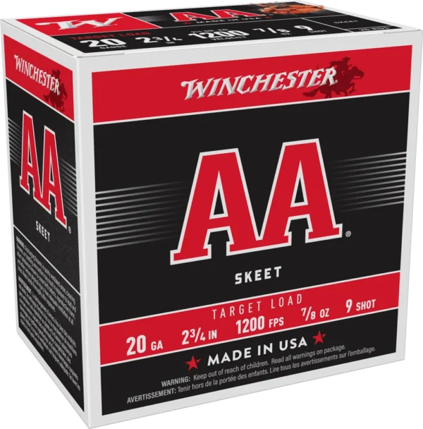 WINCHESTER AA SKEET LD 20GA 23/4 #9
