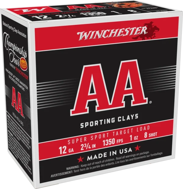 WINCHESTER AA SPR SPORT 12GA 2-3/4" 1OZ 25RD BX 250RD CASE