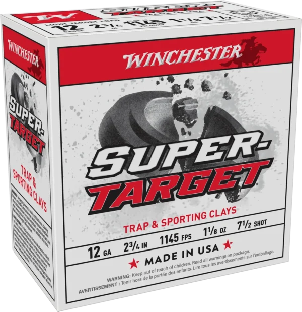 WINCHESTER SPR TRGT 12GA 1-1/8 7.5 SHOT 25RD BX 250RD CASE