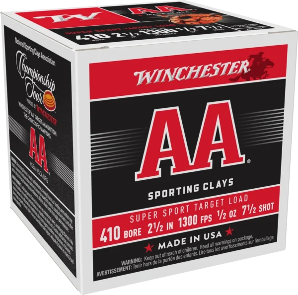 WINCHESTER AA 410GA 21/2 1/2OZ #7.5 25RD/250RD