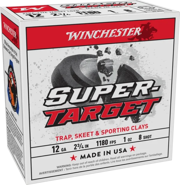 WINCHESTER 12G 2-3/4" #8 SPR TRGT XTR LGHT 1OZ 25RD/250