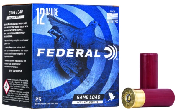 FEDERAL 12GA 2-3/4" 3-1/4DE 1-1/8OZ 6 25 RD/BX 10 BX/CS