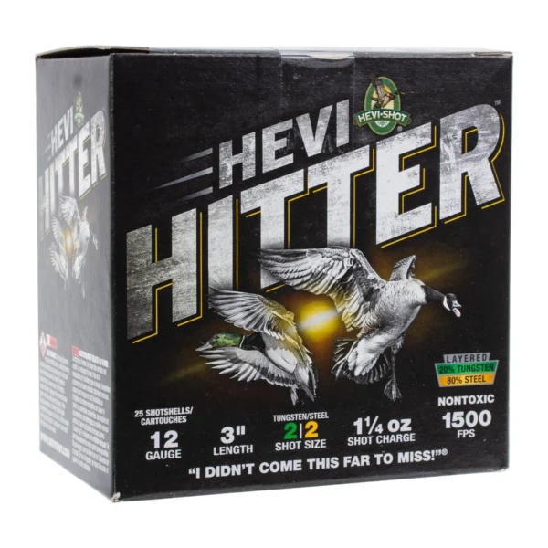HEVI-SHOT HEVI-HITTER 12GA 3IN 1-1/4OZ #2 TUNGSTEN/STEEL 25 RD/BX 10 BX/CS